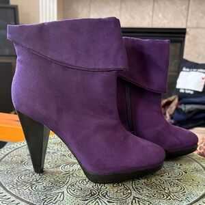 New worn once Blake Scott Purple Immi Suede Ankle Boots 7.5